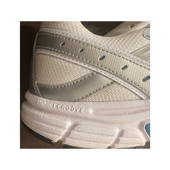 Nike Dart 8 Running Shoes Mens 10 White Blue Silver Athletic Sneakers 396050-100 - Picture 10 of 11